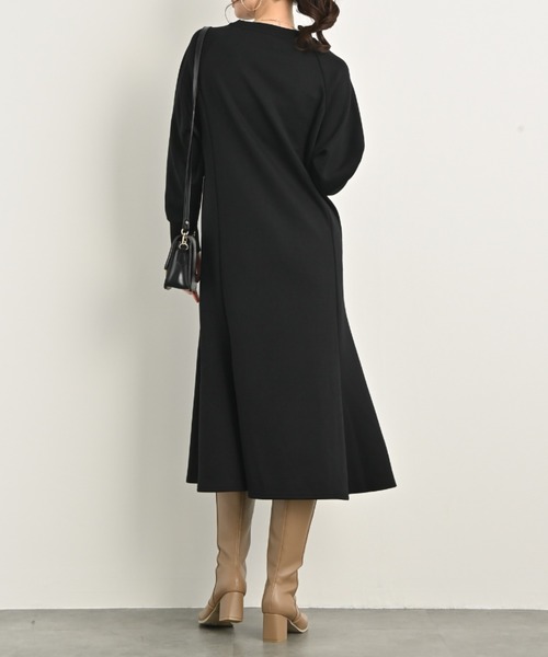 aunt lily」 「MOTOMACHI zelal」長袖ワンピース L ブラック