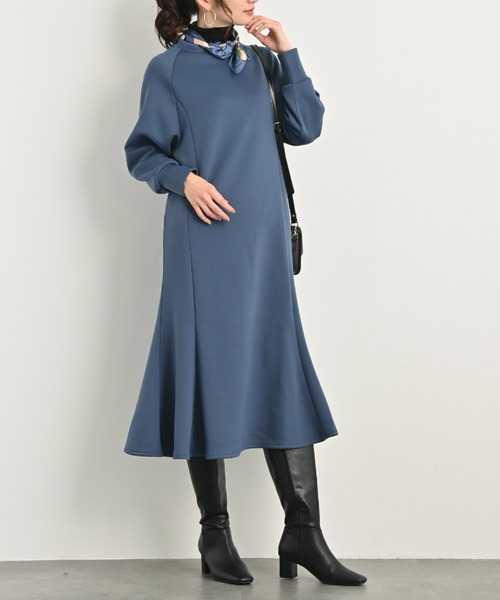 aunt lily」 「MOTOMACHI zelal」長袖ワンピース L ブラック