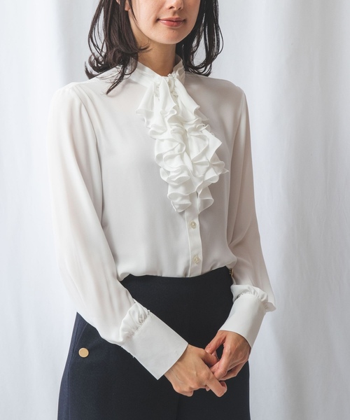 「NARACAMICIE」 長袖ブラウス 1 レッド レディース_画像2