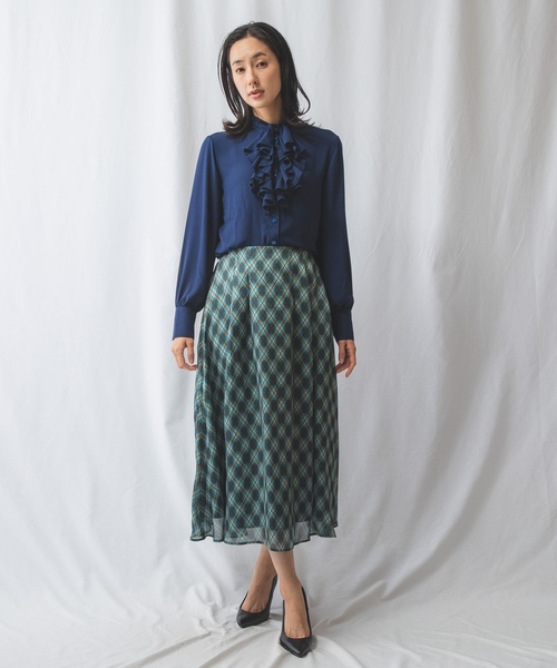 「NARACAMICIE」 長袖ブラウス 1 レッド レディース_画像6