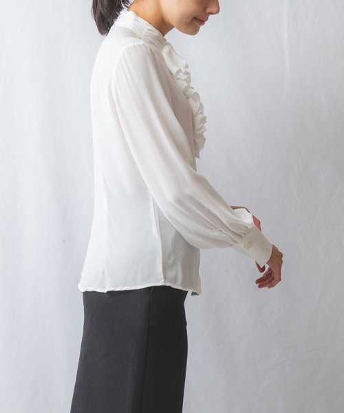 「NARACAMICIE」 長袖ブラウス 1 レッド レディース_画像8