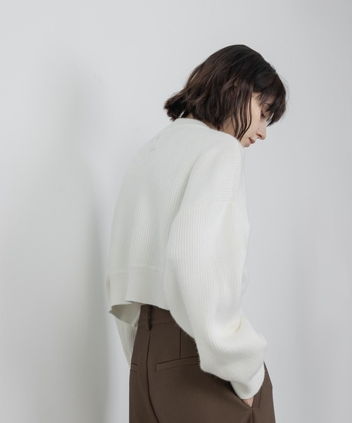 「EKCOOKIES」 長袖ニット M ホワイト レディース_画像4