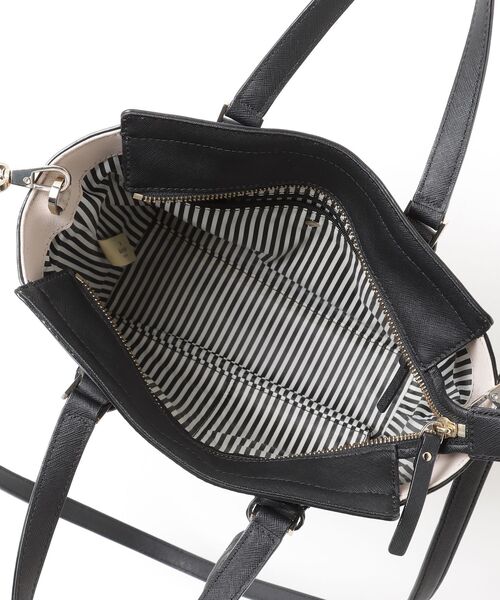 「kate spade new york」 ワンポイント2WAYバッグ - ネイビー レディース_画像4