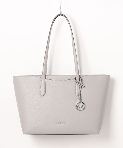 MICHAEL KORS トートバッグ ホワイト/グレー 中古・古着通販】MICHAEL KORS (マイケル・コース) バッグ ホワイト