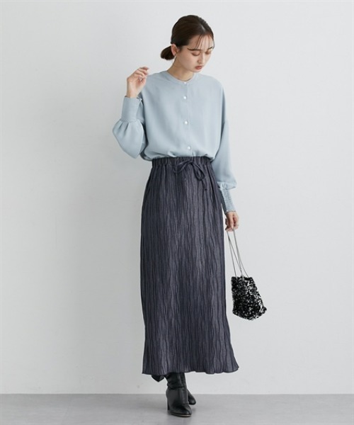 「nissen」 「la-beu」長袖ブラウス M ベージュ レディース_画像7