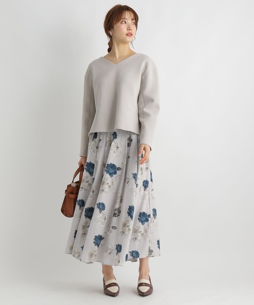 「Andemiu」 プリーツスカート FREE グリーン レディース_画像4