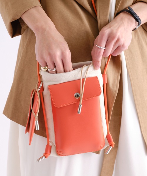 「cache cache」 ショルダーバッグ フリー ブラック レディース_画像9