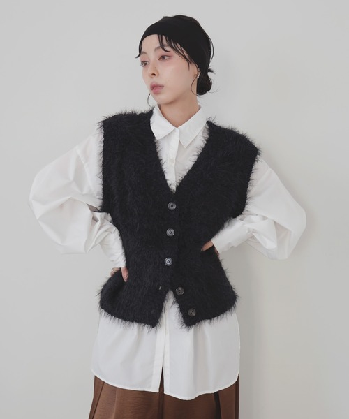 「LIAN」 ベスト FREE アイボリー レディース_画像5