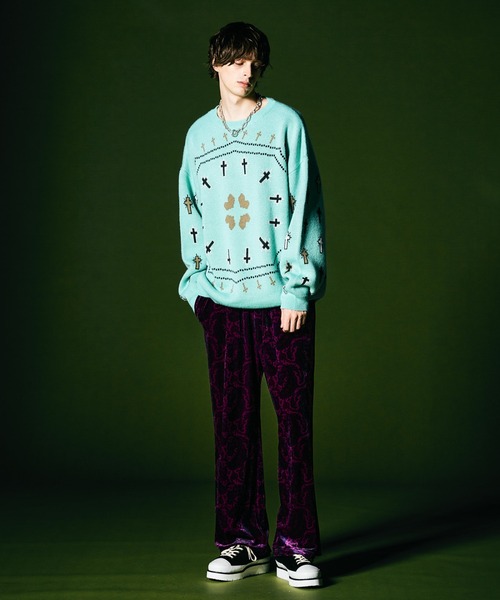 「glamb」 長袖ニット M ミント メンズ