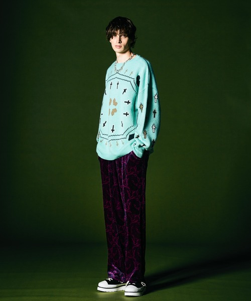 「glamb」 長袖ニット M ミント メンズ