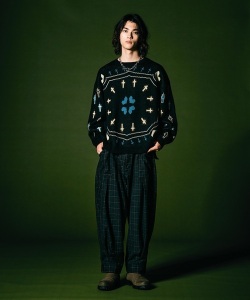 「glamb」 長袖ニット M ミント メンズ