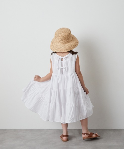 「riziere」 「KIDS」ノースリーブワンピース 90 ピンク キッズ_画像9