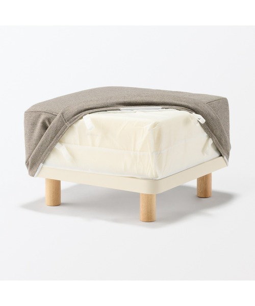 無印良品（MUJI） 家具 脚付スツール 約幅60×奥行60×高さ25cm