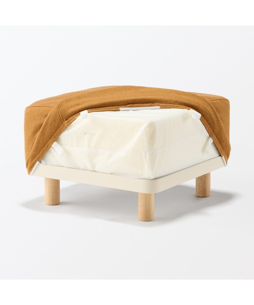 無印良品（MUJI） 家具 脚付スツール 約幅60×奥行60×高さ25cm