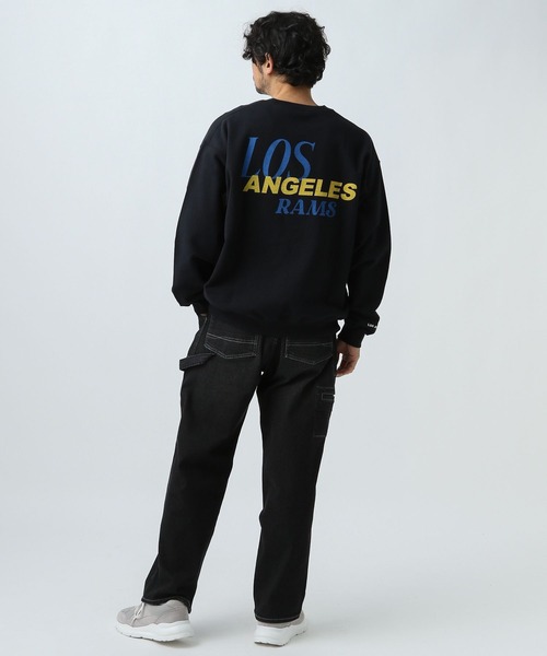 「NBA/NFL/NHL/MLB」 スウェットカットソー MEDIUM ブラック メンズ_画像3