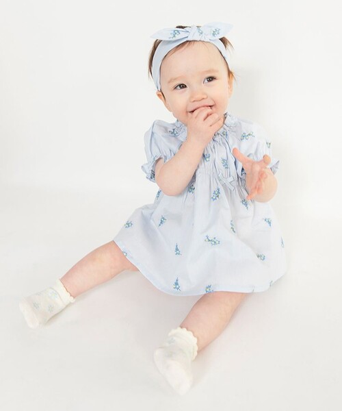 branshes（ブランシェス） ベビー 「おそろい」花刺しゅうトップス