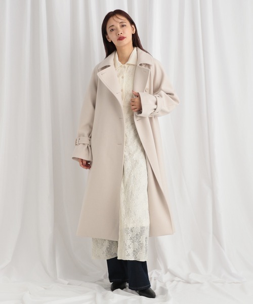 「mysty woman」 長袖ワンピース FREE ブラック レディース_画像3