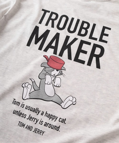 tシャツ 半袖 「71」「TOM＆JERRY/トムとジェリー」クイックドライ