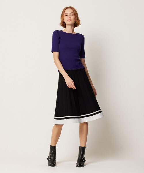 「TOCCA」 ニットスカート SMALL ブラック レディースの画像