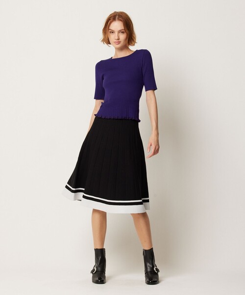 「TOCCA」 ニットスカート SMALL ブラック レディースの画像