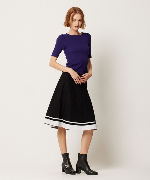 「TOCCA」 ニットスカート SMALL ブラック レディースの画像