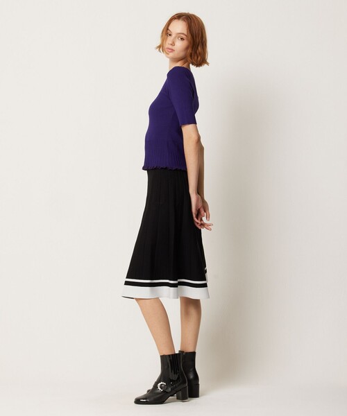 「TOCCA」 ニットスカート SMALL ブラック レディースの画像