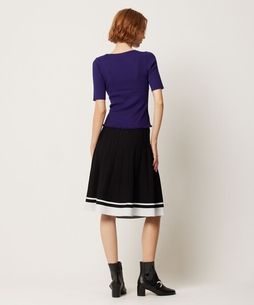 「TOCCA」 ニットスカート SMALL ブラック レディースの画像