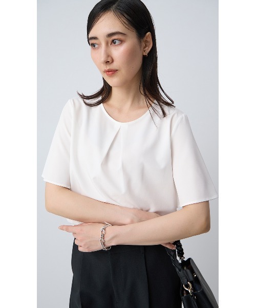 ❤*︎様 半袖ブラウス　ホワイト AOYAMA uvカット ブラウス シャツ 「みんなのブラウス」ゼロ