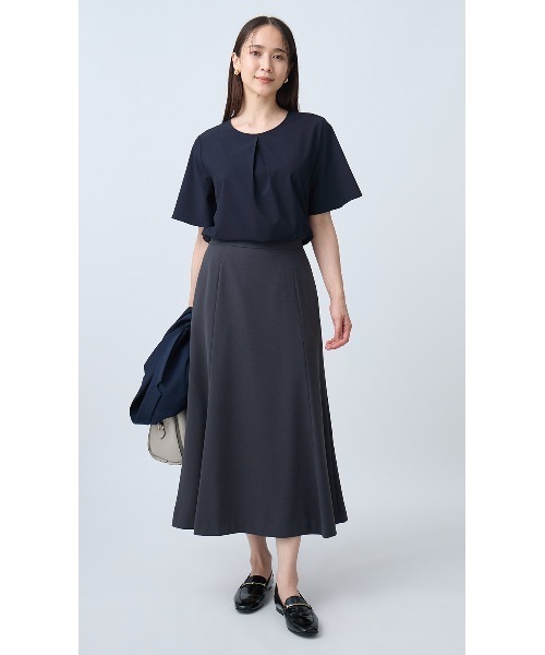 AOYAMA ブラウス シャツ 半袖 「みんなのブラウス」ゼロプレッシャー
