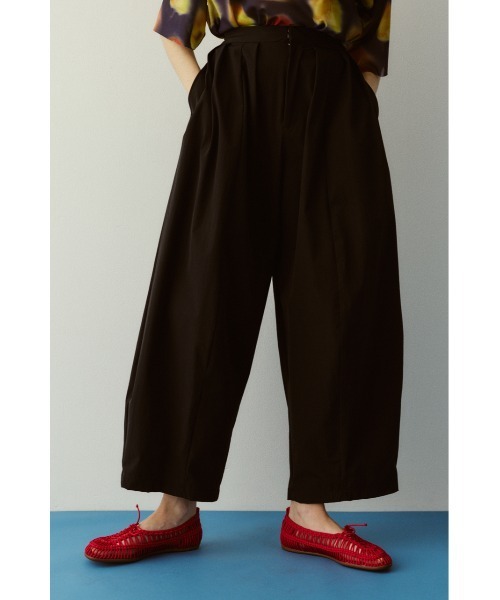 HeRIN.CYE ワイドパンツ パンツ Many tuck cocoon pants メニータック