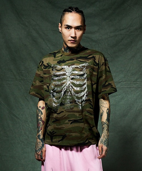 SUPPLIER（サプライヤー） tシャツ Tシャツ｜Rhinestone Fire Bones