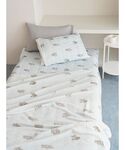 ベッド 寝具 「Sleep」DOG柄コットン毛布の詳細画像1