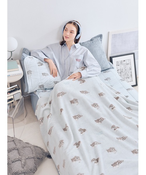 gelato pique Sleep ベッド 寝具 「Sleep」DOG柄コットン毛布