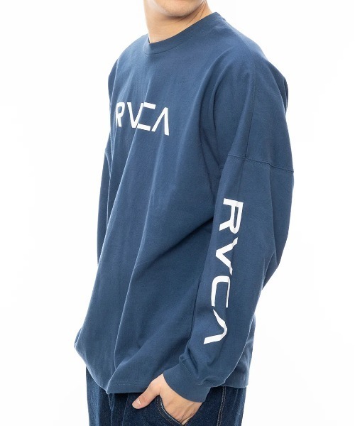 「RVCA」 長袖Tシャツ LARGE ブルー系その他 メンズ_画像2