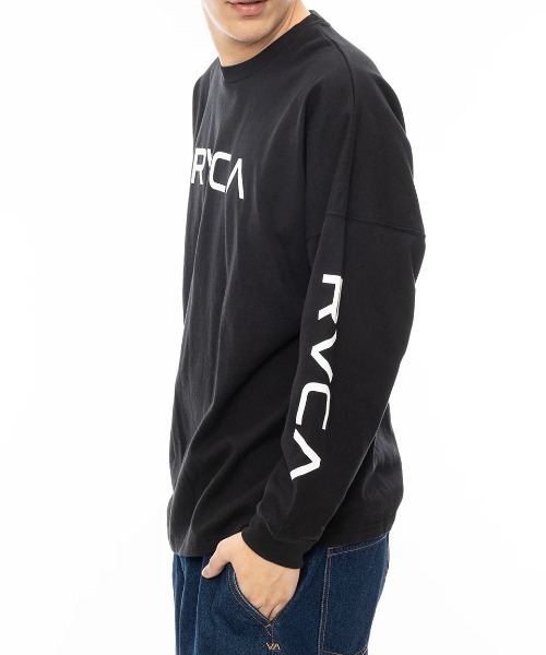 「RVCA」 長袖Tシャツ LARGE ブルー系その他 メンズ_画像5