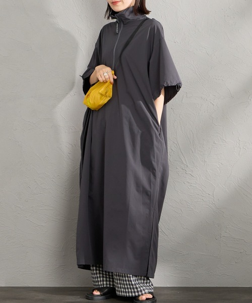 AMERICANA PARKA ワンピース フリークスストア別注 裏起毛 ジップアップパーカーワンピース