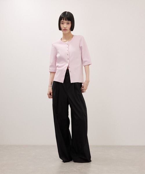 ワイドパンツ スラックス パンツ 「定番」TWシアートロタックパンツ/接触冷感/防シワ レディースの画像
