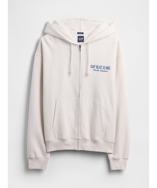 GAP（ギャップ） ジップアップパーカー L ホワイト系その他 メンズ