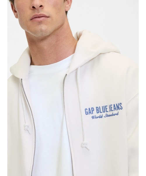 GAP（ギャップ） ジップアップパーカー L ホワイト系その他 メンズ