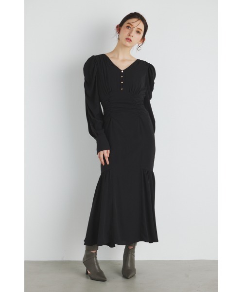 「rienda」 長袖ワンピース SMALL ブルー レディース_画像2