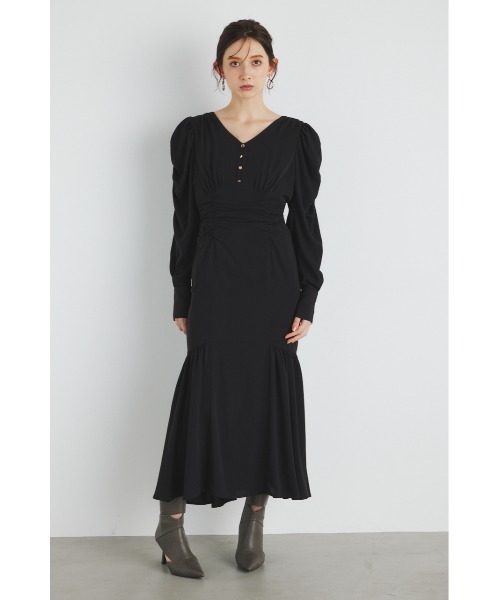 「rienda」 長袖ワンピース SMALL ブルー レディース_画像4