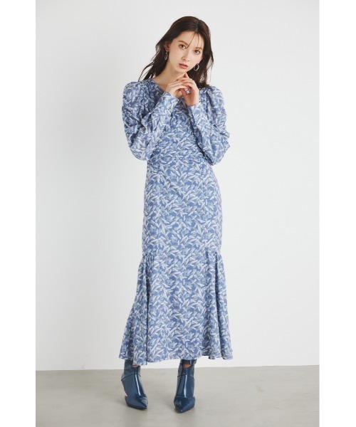 「rienda」 長袖ワンピース SMALL ブルー レディース_画像9