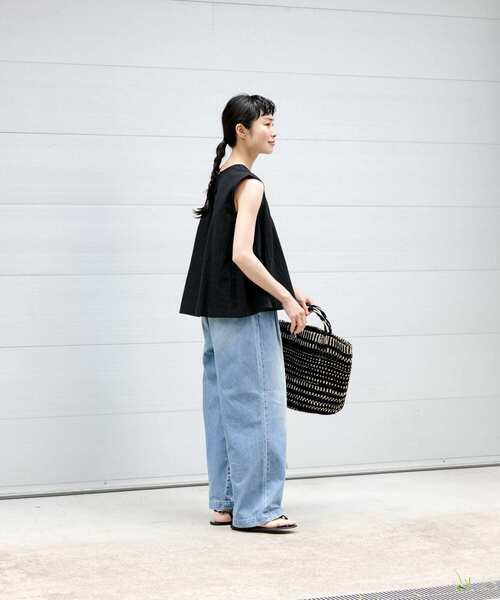 「かぐれ」 デニムパンツ FREE ブルー レディース_画像8