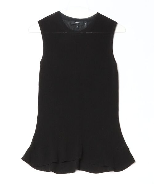 theory（セオリー） 」 ノースリーブニット S ブラック レディース