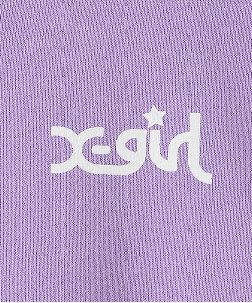 「X-girl Stages」 「KIDS」ジップアップパーカー 140cm ラベンダー キッズ_画像7