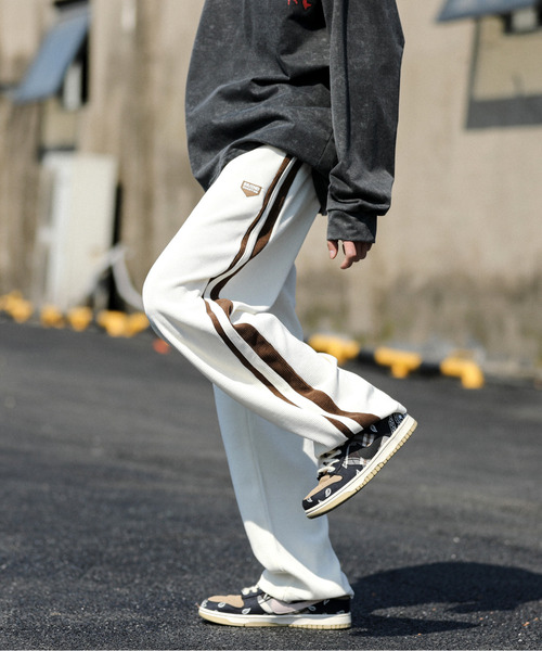 「neos」 スウェットパンツ MEDIUM アイボリー メンズ_画像2