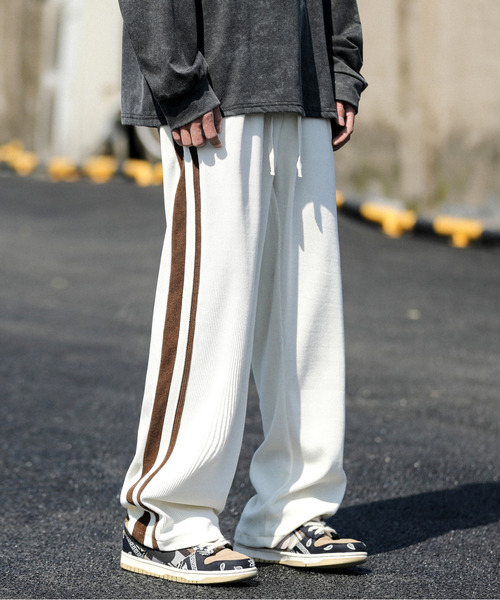 「neos」 スウェットパンツ MEDIUM アイボリー メンズ_画像3