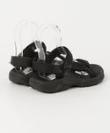 「Teva」 フラットサンダル 23cm ブラ...の詳細画像1