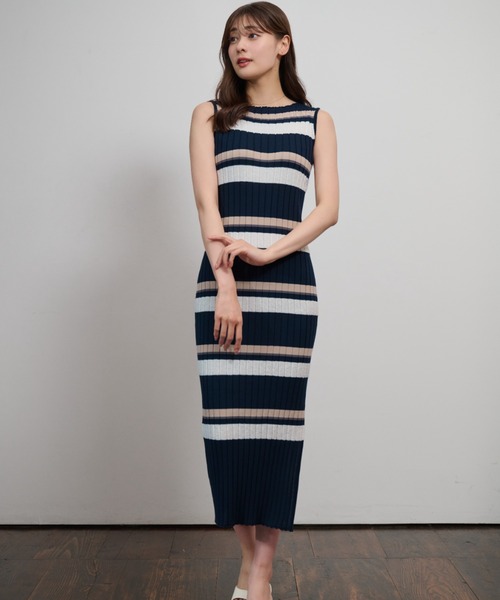 Her lip to ニットワンピース S ネイビー レディース : ZOZOTOWN Yahoo