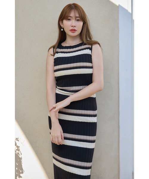 Her lip to ニットワンピース ネイビー Her lip to ニットワンピース S ネイビー レディース : ZOZOTOWN Yahoo